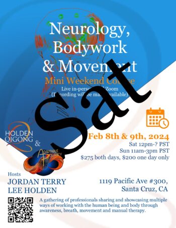 * Saturday Feb 8th, 2025- Neurology, Bodywork & Movement