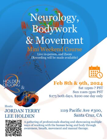 !! Sat & Sun Feb 8th & 9th, 2025 Neurology, Bodywork & Movement